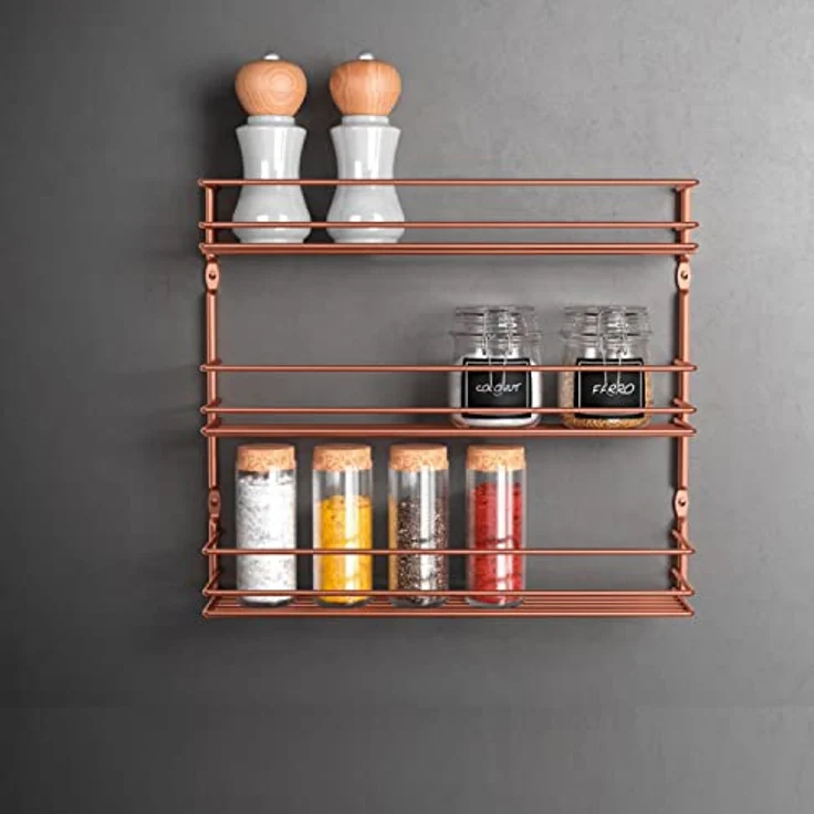 Metaltex Pepito Gewürzregal, Metall, Kupfer, 3 Etagen – Bild 6