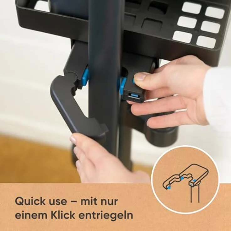 hoogo orga-nicer ST007 Universal-Standhalterung für Akku-Staubsauger jeder Marke mit Saugrohren von 32 mm bis 46 mm Ø – Bild 3