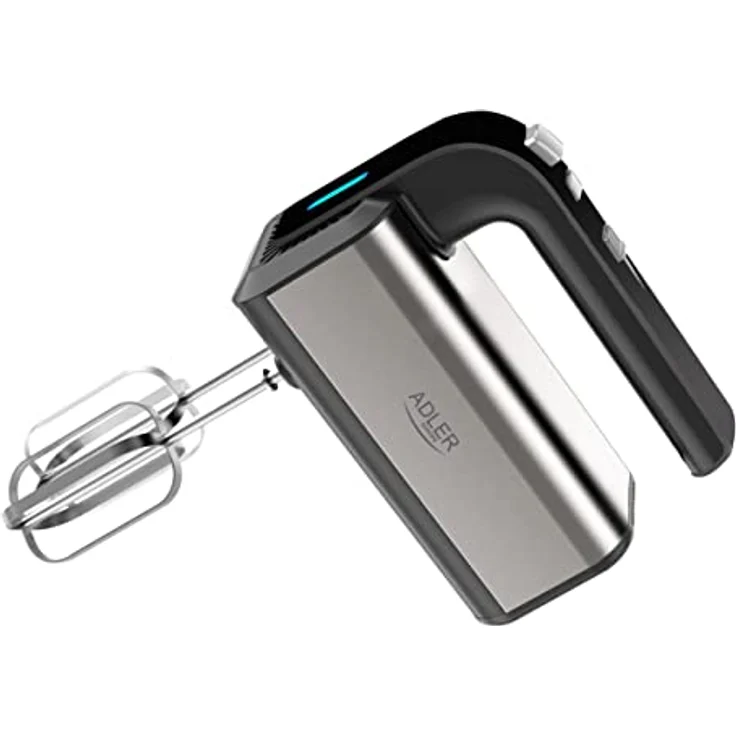 ADLER AD 4225 INOX Handmixer, 800 W, Küchenmaschine, Mixer mit 3 Funktionen, Handrührgerät, Handrührer, schwarz/silber, Küchenmixer – Bild 5