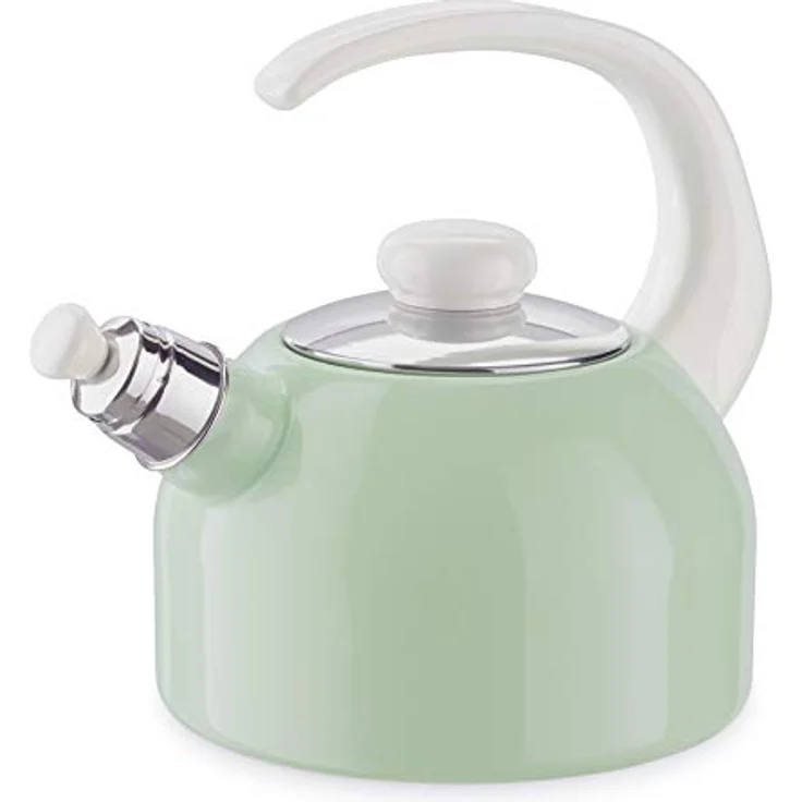 Riess, 0543-118, Flötenkessel Plus, CLASSIC- NILGRÜN, Inhalt 2 Liter, dreifach emailliert, Emaille, grün, Induktion – Bild 1