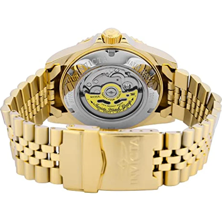 Invicta Pro Diver 29185, Edelstahl Herren Automatikuhr mit Champagnerfarbe Zifferblatt, 42mm, 20 bar wasserdicht – Bild 4