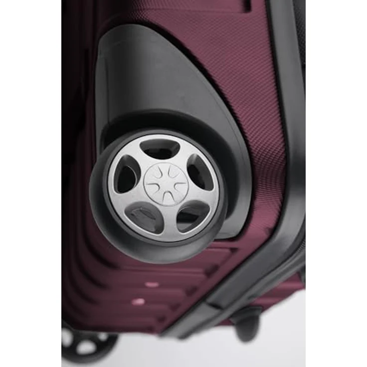 Suitline Handgepäckkoffer S1, EasyJet Trolley 30 L, 2 Rollen, 45x36x20 cm, Underseat - Mattschwarz – Bild 6