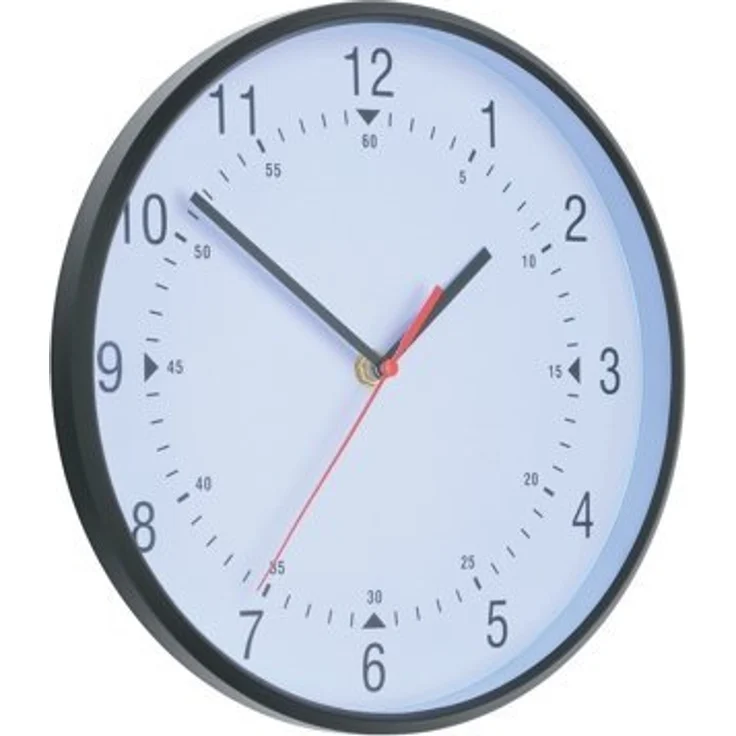 Wanduhr - rund - leise, moderne Uhr - 25 cm - weiß - HORCLAS - ALBA – Bild 2