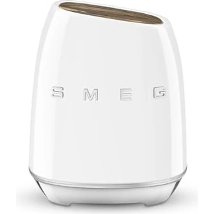 Smeg KBSF02WH, Messerblock aus Edelstahl mit 6 hochwertigen Messern, Weiß – Bild 2