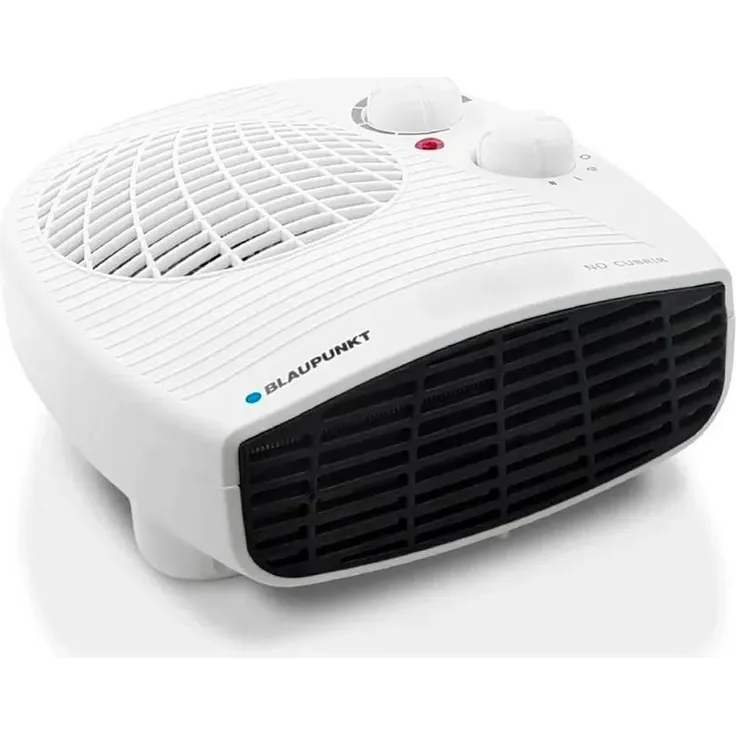 Blaupunkt BP1006, Tragbarer Heizlüfter mit 2000 W Leistung und einstellbarem Thermostat, Weiss