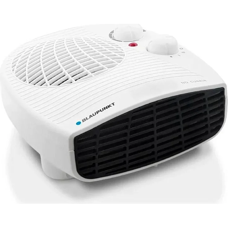 Blaupunkt BP1006, Tragbarer Heizlüfter mit 2000 W Leistung und einstellbarem Thermostat, Weiss