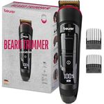 Beurer MN4X Barttrimmer, zum Trimmen und Rasieren, 2 hochwertige Edelstahlklingen mit Titaniumbeschichtung, 10 Schnittlängen, 2-stufige Feineinstellung, maximale Hautpflege, Rasierkopf abwaschbar