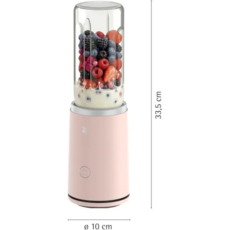 WMF Mix & Go Touch, Tragbarer Smoothie Maker aus recyceltem Kunststoff mit Trinkflasche und auslaufsicherem Deckel – Bild 4
