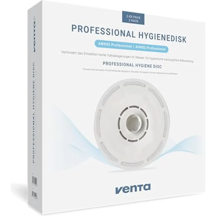 Venta Hygienedisk Professional 2er, Zubehör für Luftbefeuchter zur hygienischen Reinigung und Entkalkung, made in Germany – Bild 1