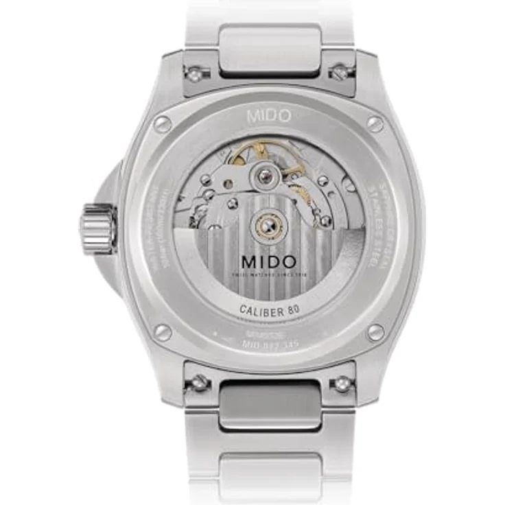 MIDO Multifort TV Big Date M0495261104100, Herren Automatikuhr aus Edelstahl, silbernes Gehäuse, Saphirglas – Bild 3