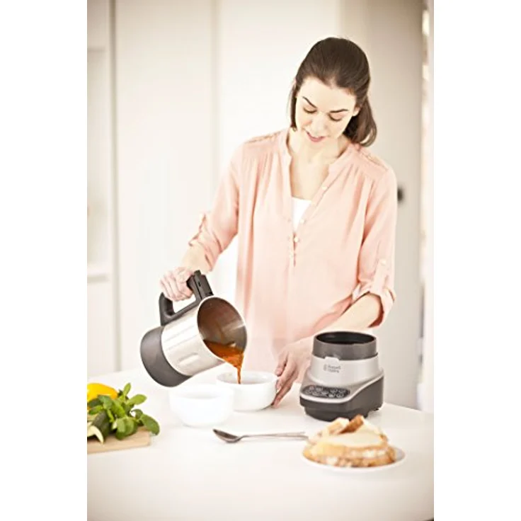 Russell Hobbs Standmixer mit Kochfunktion, 8 Kochprogramme, 1,75l Fassungsvermögen Kaltgertränke & 1,4l Heißgetränke, Kochen & Dünsten, elektrischer Schongarer Soup & Blend 21480-56 – Bild 5