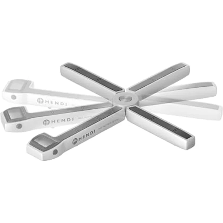 HENDI Zusammenklappbare digitale Küchenwaage, max. 5 kg mit LCD-Display, Tarier- und Nullstellungsfunktion, kompakt und langlebig, 219x180x(H)16mm, ABS, Metall – Bild 5