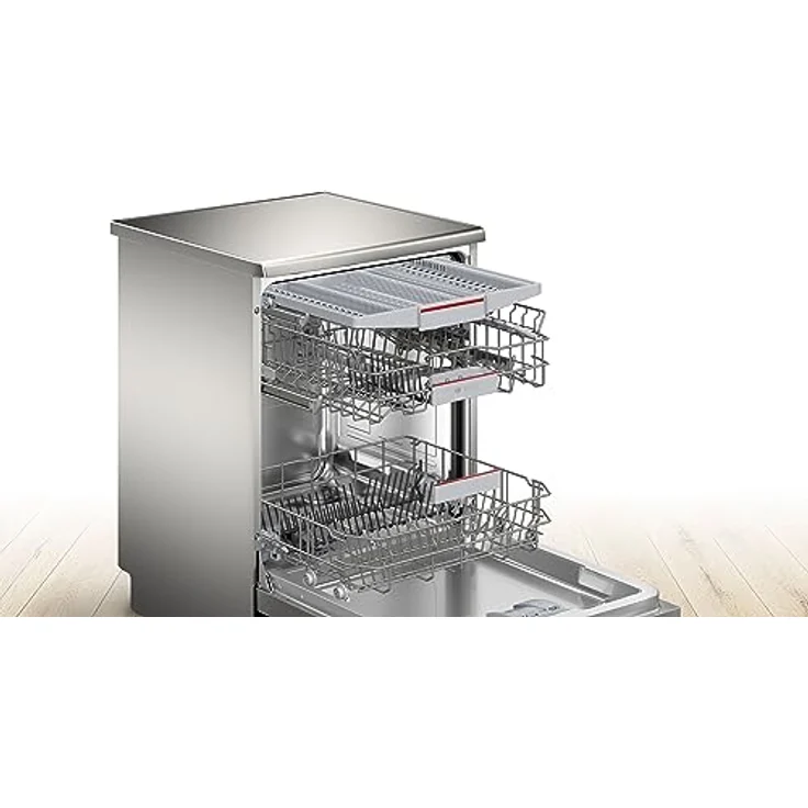 Bosch Serie 4, Freistehender Geschirrspüler, 60 cm, Silver Inox, SMS4EMI06E – Bild 5
