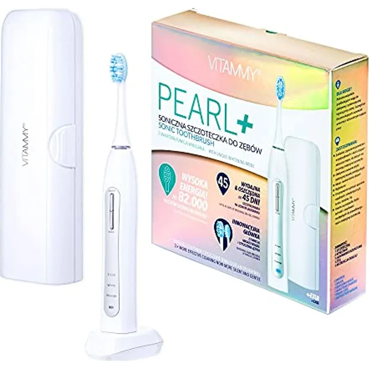 VITAMMY Pearl + White Schallzahnbürste mit Reinigungs-, Aufhellungs- und Massagefunktion