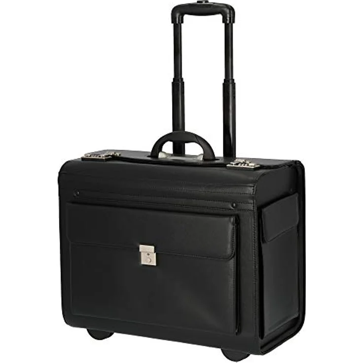 Dermata Pilotenkoffer 50cm aus Synthetik, Schwarz (52 l, S) – Bild 2