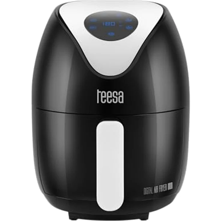 Teesa Digitale Airfryer 1,8l, Heißluftfritteuse mit LCD Bildschirm, schwarz, 1000W, spülmaschinenfest – Bild 3