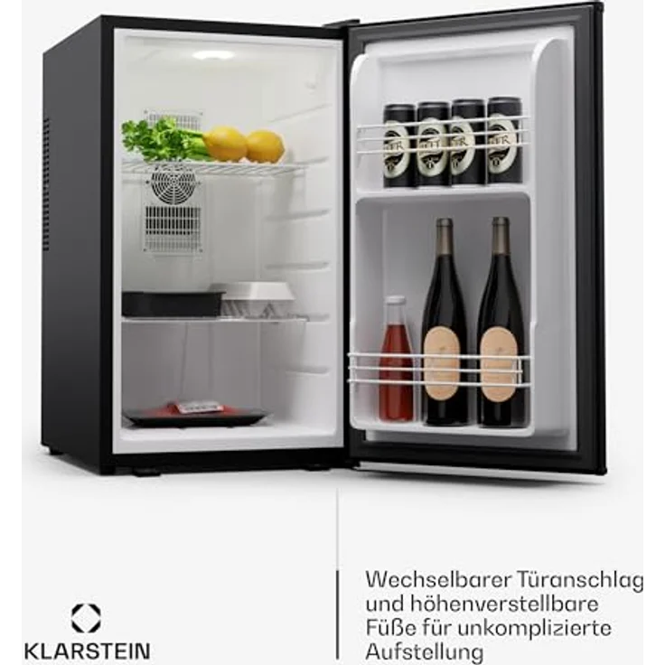 Klarstein Matterhorn 68, kompakter Minikühlschrank mit 68 Liter Volumen, 35 dB leise, abschließbar – Bild 4
