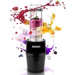 Duronic BL510 Mini-Standmixer | Mini Smoothie Maker | Standmixer 23.000 U/min | 500 W Elektrischer Blender | Shake Mixer mit 570 ml Trinkflasche to go (BPA-frei) | Obst Gemüse Frucht Saft Entsafter