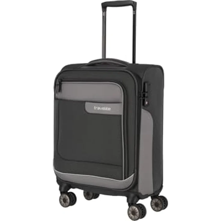 Travelite Handgepäck Viia 4w Trolley S, Grau (34 l, S) – Bild 1