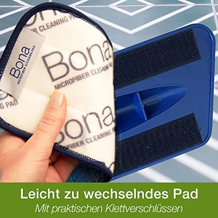 Bona Laminat Reinigungsset, Mikrofaser, Stein, Fliesen- und Laminatreiniger, 1L, 1000 – Bild 4