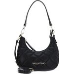 Valentino Ocarina Schultertasche, Handtasche aus hochwertigem Polyurethan, 21 cm, Schwarz mit geräumigem Hauptfach und praktischen Fächern