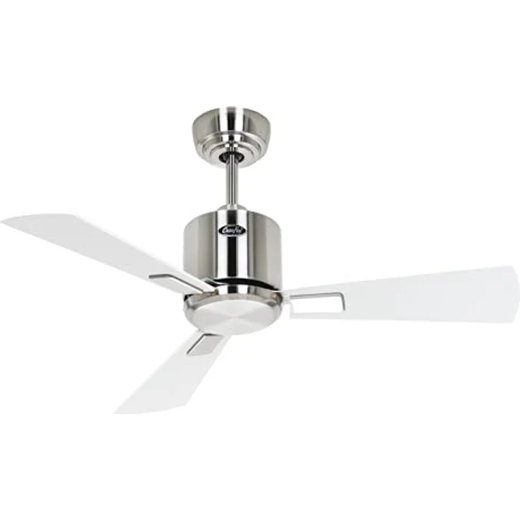 CASAFAN Eco Neo III, Energiespar Deckenventilator mit Fernbedienung und WiFi, 92 cm, Chrom gebürstet, Wendeflügel weiß - lichtgrau, 6 Geschwindigkeiten, Smart Home kompatibel – Bild 4