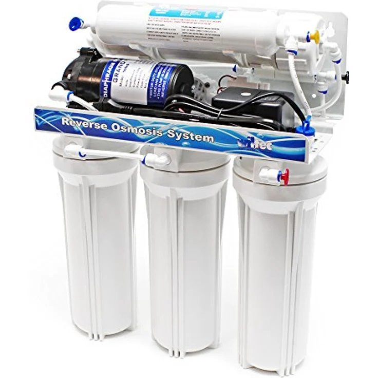 Naturewater 5 Stufen Umkehrosmose RO 180 L-Tag mit Druckerhöhungspumpe und manuellem Ventil – Bild 3