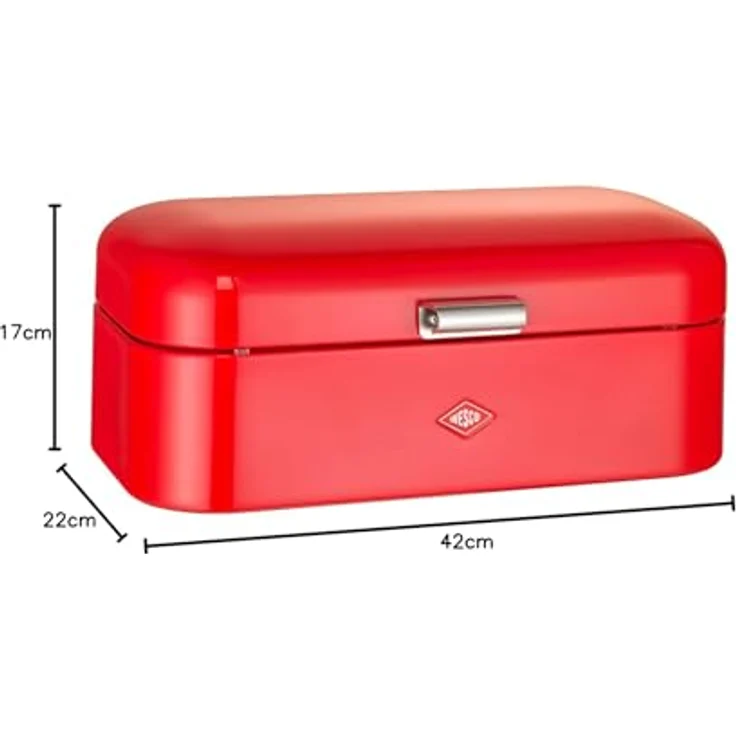Wesco 235 201 Grandy Brotkasten rot 22x42x17cm L-B-H, Edelstahl – Bild 4