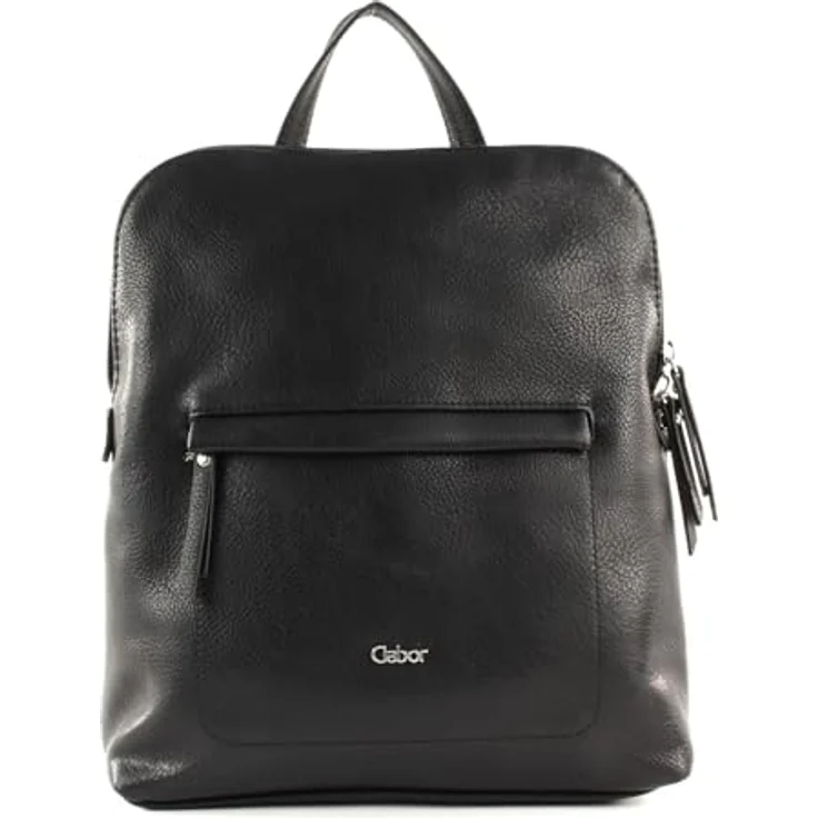 Gabor Mina City Rucksack, 27 cm schwarz, 100% Kunstleder, praktischer Stadt-Rucksack – Bild 1