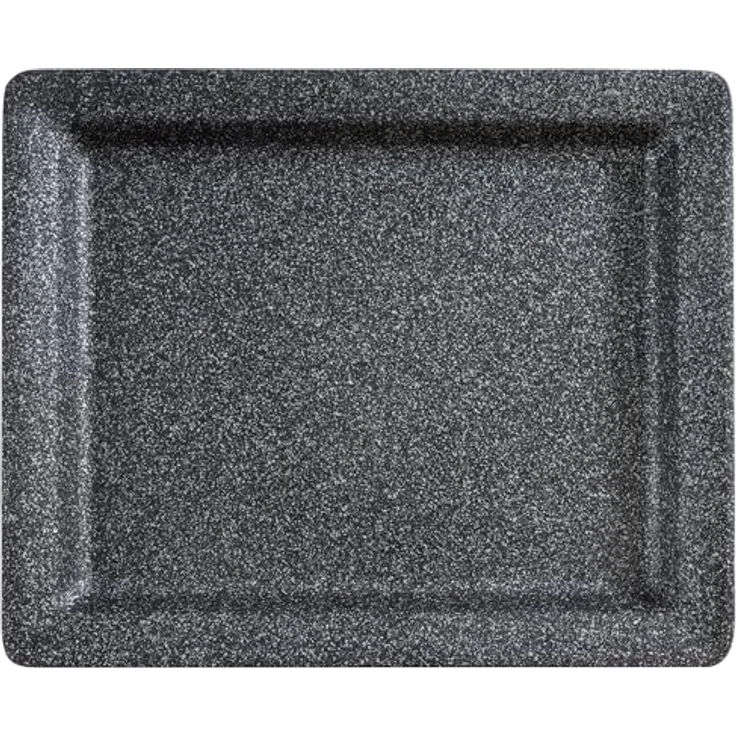 APS GN-Tablett 32,5 x 26,5 cm Aluminium Schwarz-Silber, antihaftbeschichtet, für warme und kalte Speisen – Bild 3