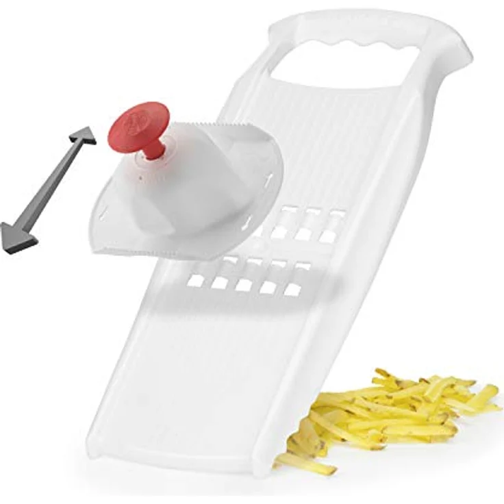 Börner Rösti PowerLine Kartoffelpuffereibe (Weiß) • Gemüsereibe für Schweizer Rösti oder Zucchinipuffer • Gemüseschneider & Hobel ideal für Kartoffeln – Bild 4