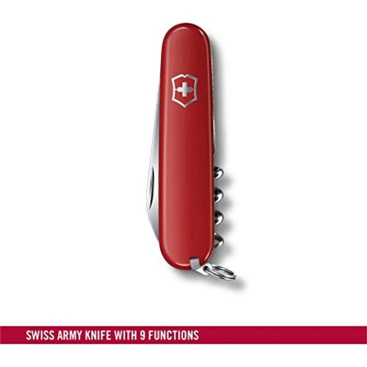 Victorinox, Taschenmesser, Waiter, 84 mm, rot (9 Funktionen, Klinge, Kapselheber, Dosenöffner, Korkenzieher) – Bild 2