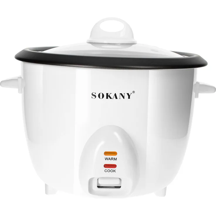 Sokany Reiskocher 1.8L mit Dampfkorb und Warmhaltefunktion, Weiß