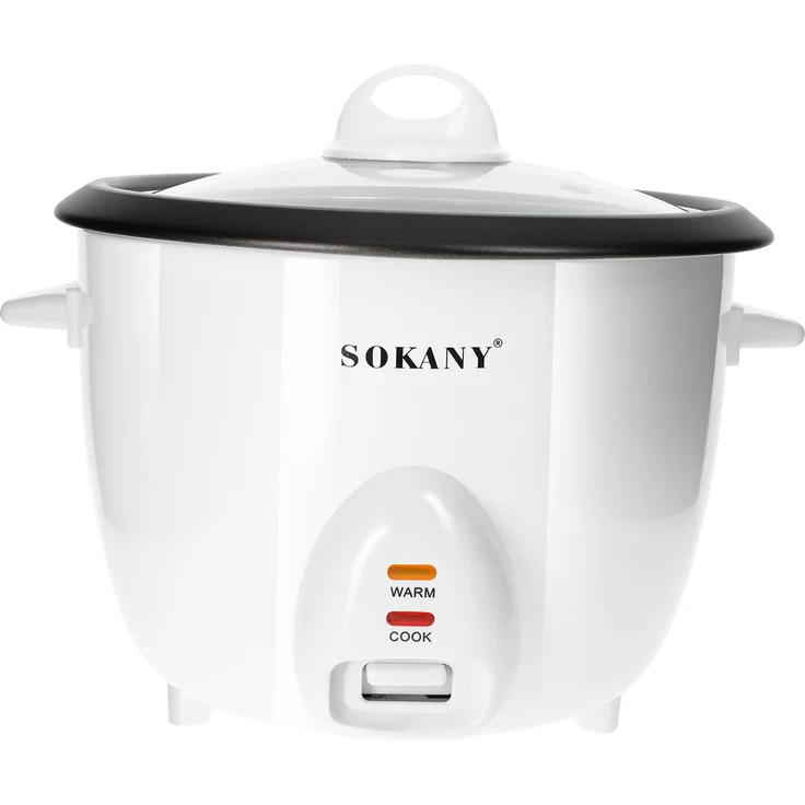 Sokany Reiskocher 1.8L mit Dampfkorb und Warmhaltefunktion, Weiß
