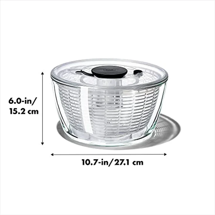 OXO Good Grips Salatschleuder aus Glas - Groß – Bild 2