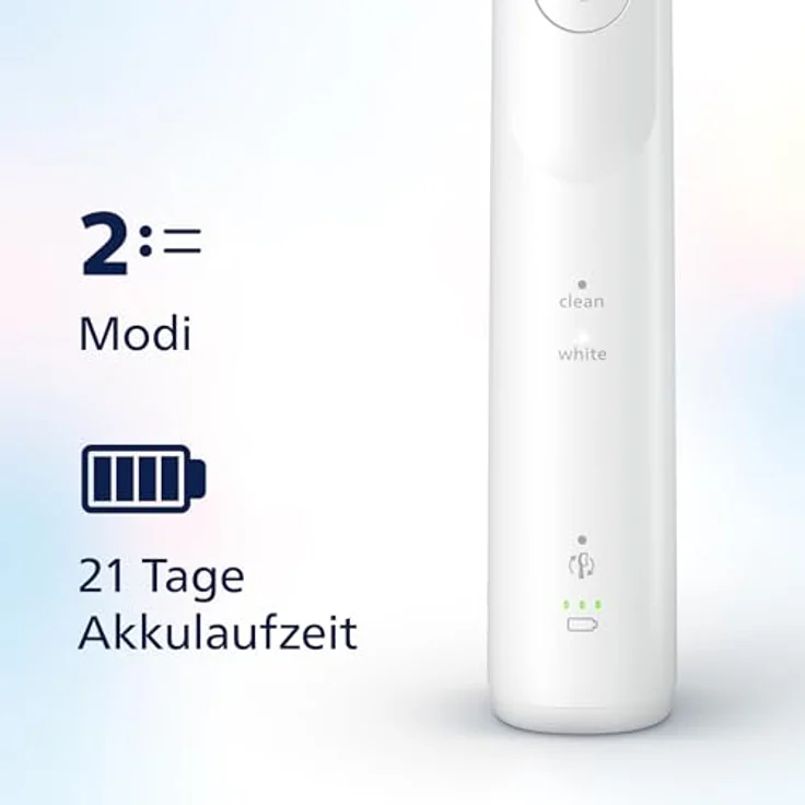 Philips Sonicare 5500 elektrische Zahnbürste, Schallzahnbürste mit Andruckkontrolle, EasyStart, SmarTimer, BrushPacer, Weiß – Bild 4