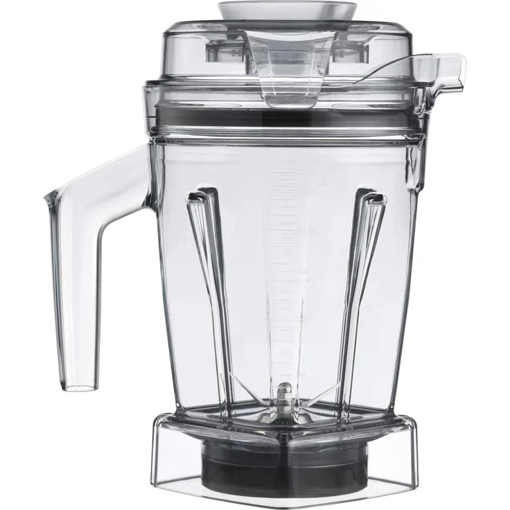 Vitamix VTX 071194, Mixer-Aufsatz für trockene Zutaten, 1,4 l, schwarz-transparent, BPA-frei