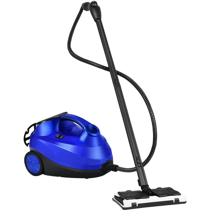 KOMFOTTEU Dampfreiniger Mehrzweck, ohne chemische Reinigungsmittel, blau, 2000 W, 1,5 L Wassertank, 4,0 Bar Max. Dampfdruck