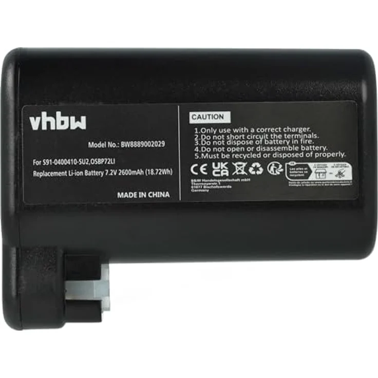 vhbw Akku für Electrolux Pure i9.2, i9, PI91 Saugroboter - 2600 mAh, 7,2 V, Li-Ion – Bild 1
