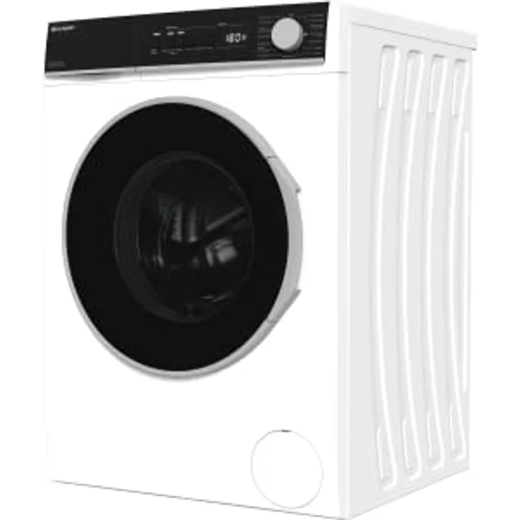 Sharp ES-BRO014WA-DE Waschmaschine Frontlader / 10 kg / 1400 U/min/Adanced Inverter Motor / 15 Programme inkl. 15 min Kurzprogramm und Dampffunktion/AquaStop/Weiß – Bild 3