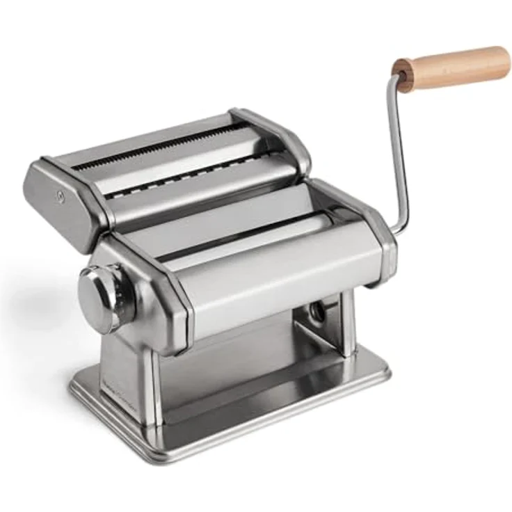 Springlane Nudelmaschine Nonna inkl. Rezeptheft & Nudeltrockner Silber – Bild 3