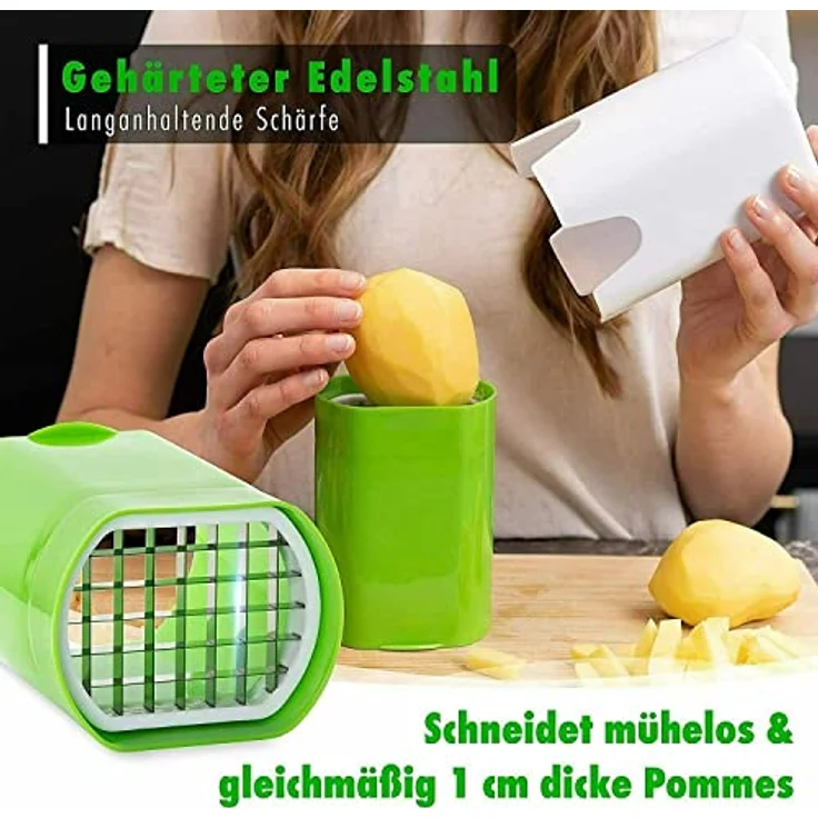MAVURALiving Pommesschneider Kartoffelschneider Pommes Frites Maker Schneider Frittenschneider – Bild 4