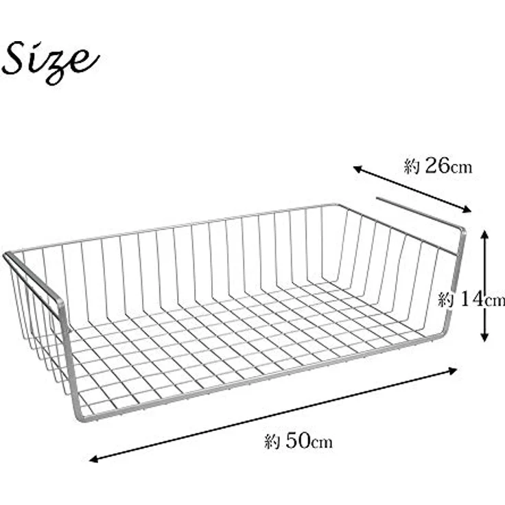 Metaltex 364850039 Kanguro Schrankkorb, 50 cm, silber – Bild 4