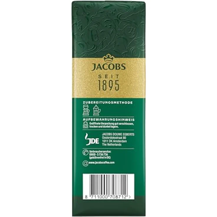 JACOBS Krönung Balance, gemahlener Kaffee mit mildem Geschmack und halbem Koffeingehalt, 500 g – Bild 5