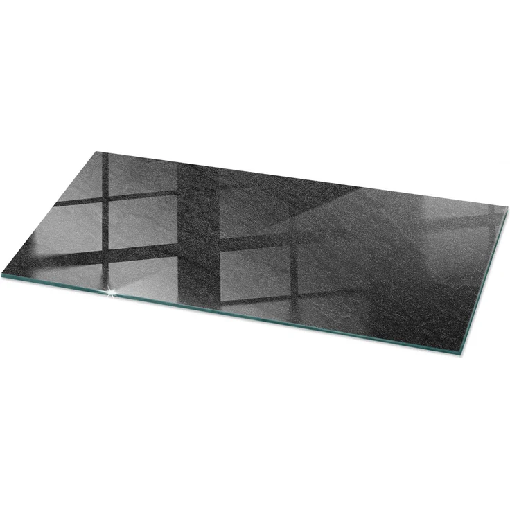 Tulup Glasarbeitsplatte, Natursteintextur, hitzebeständig, pflegeleicht, 125x50 cm