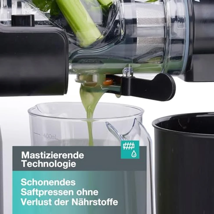 GORENJE Slow Juicer JC 200 BE, 200 W Entsafter in schwarz – Bild 5