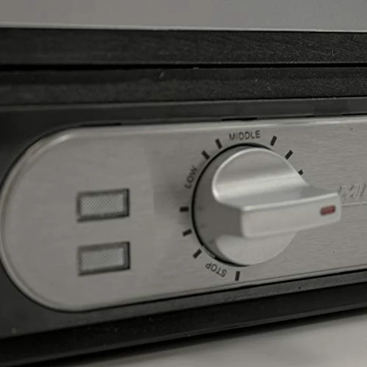 MPM MGO-13 Professionelles Waffeleisen für 2 Dicke belgische Waffeln, Temperaturregler, Antihaftplatten, Gehäuse aus Edelstahl, 1400W – Bild 5