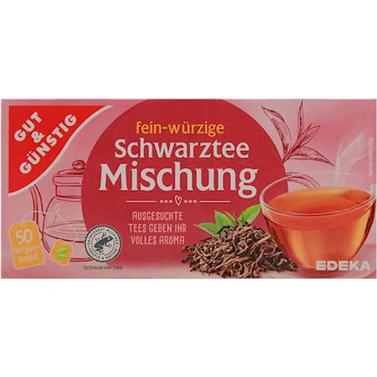 Gut & Günstig fein-würzige Schwarztee Mischung, 12er Pack (12 x 87.5g) – Bild 3