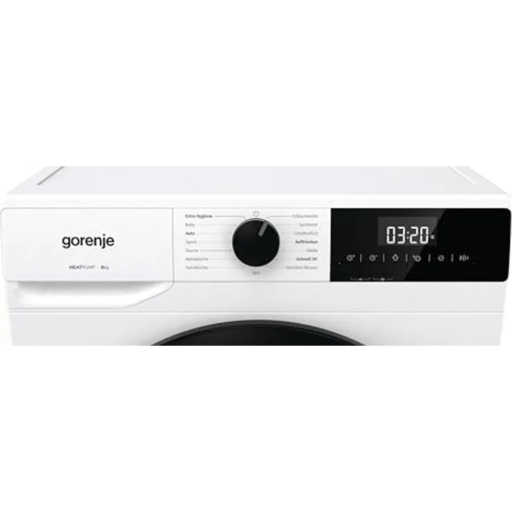 Gorenje DHNE83 Trockner/Kondensation mit Wärmepumpe / 8KG / 15 Programme/TwinAir/Feuchtesensor/Zeitverzögerung/Lieblingsprogramme/LED Display/EEK: A+++, weiß – Bild 5