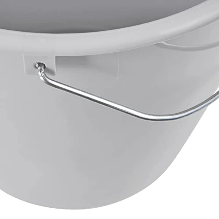 keeeper Eimer Erik mit Metallbügel, 5 l, Polypropylen, 24 x 24 x 20 cm, Nordic Grey – Bild 4